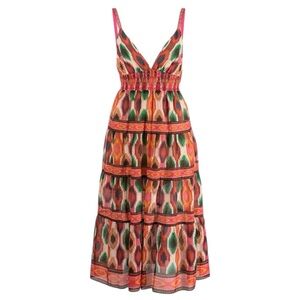 NWT Alice + Olivia Silk & Cotton Santina Dress Size 8